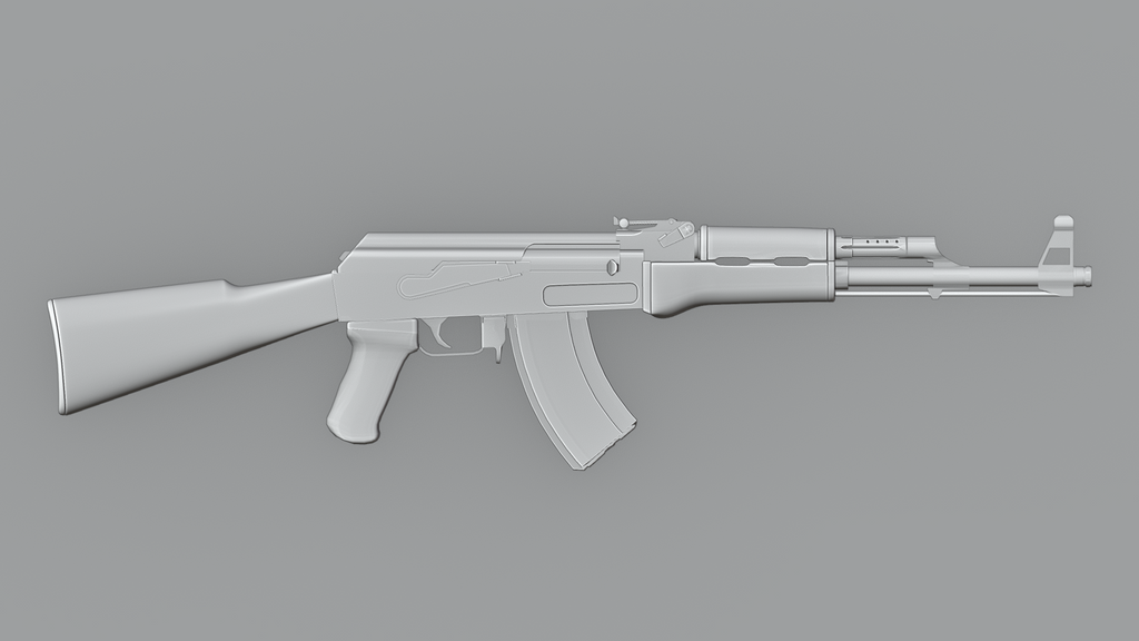 Game-Ready AK47 Type 3 3D model BlackBladeDesign