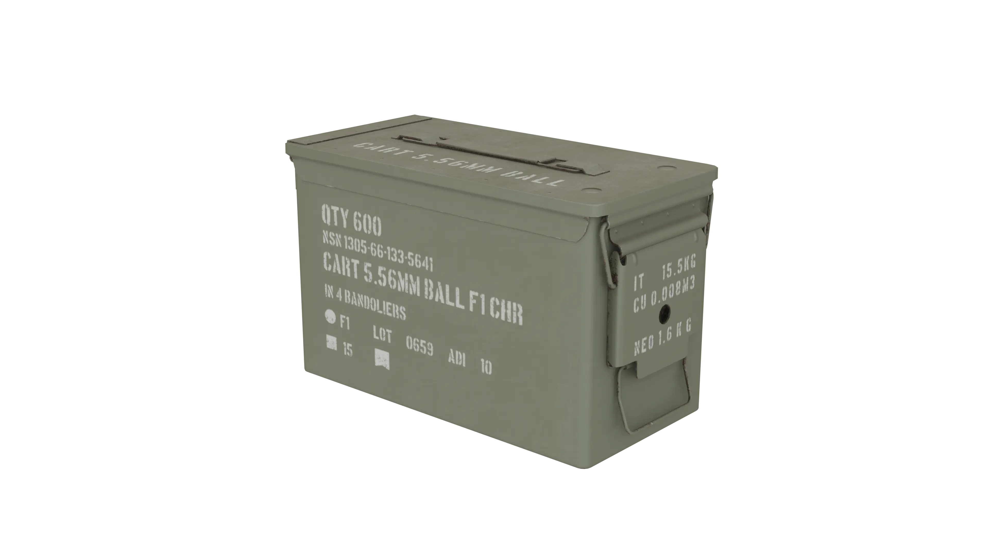 Military Ammo Box 3D Model - BlackBladeDesign