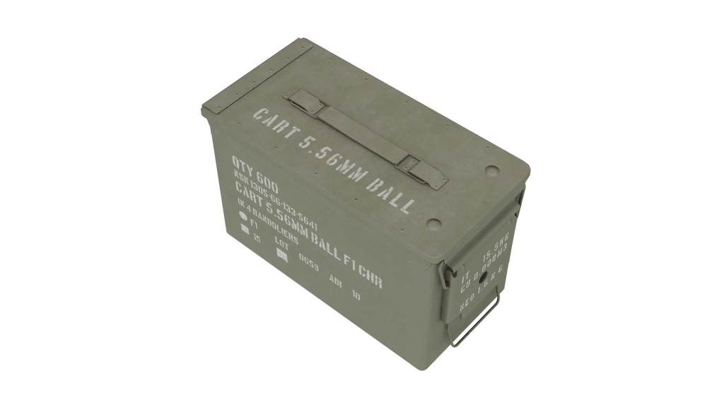 Military Ammo Box 3D Model - BlackBladeDesign