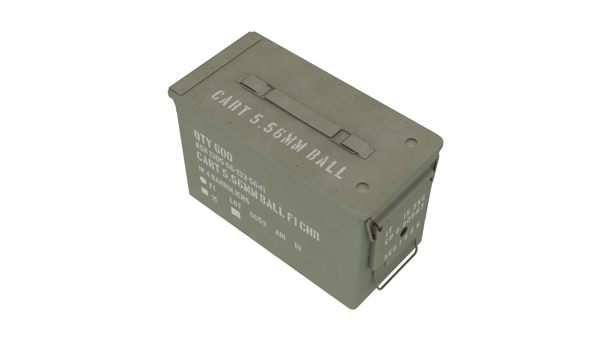 Military Ammo Box 3D Model - BlackBladeDesign