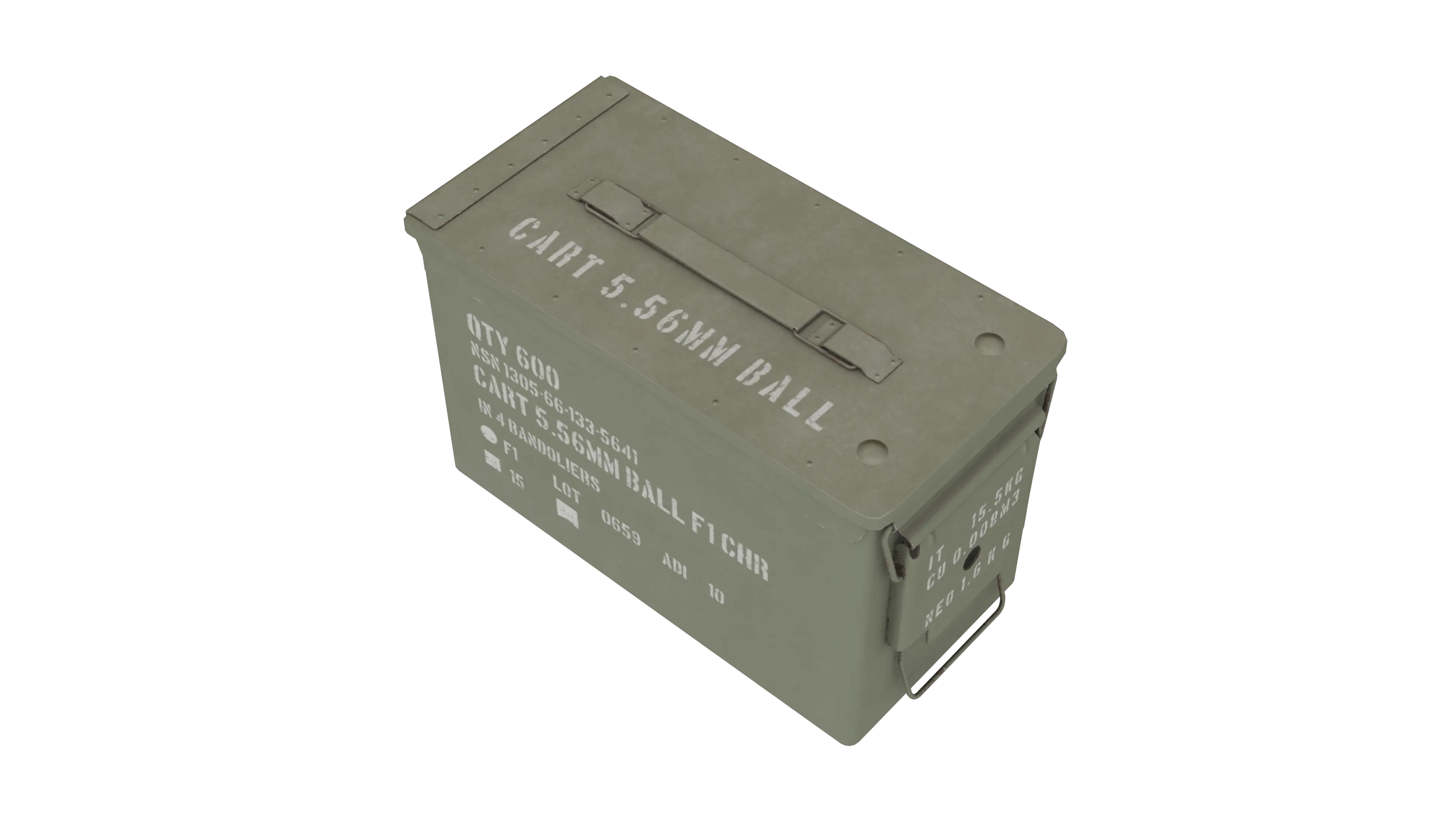 Military Ammo Box 3D Model - BlackBladeDesign