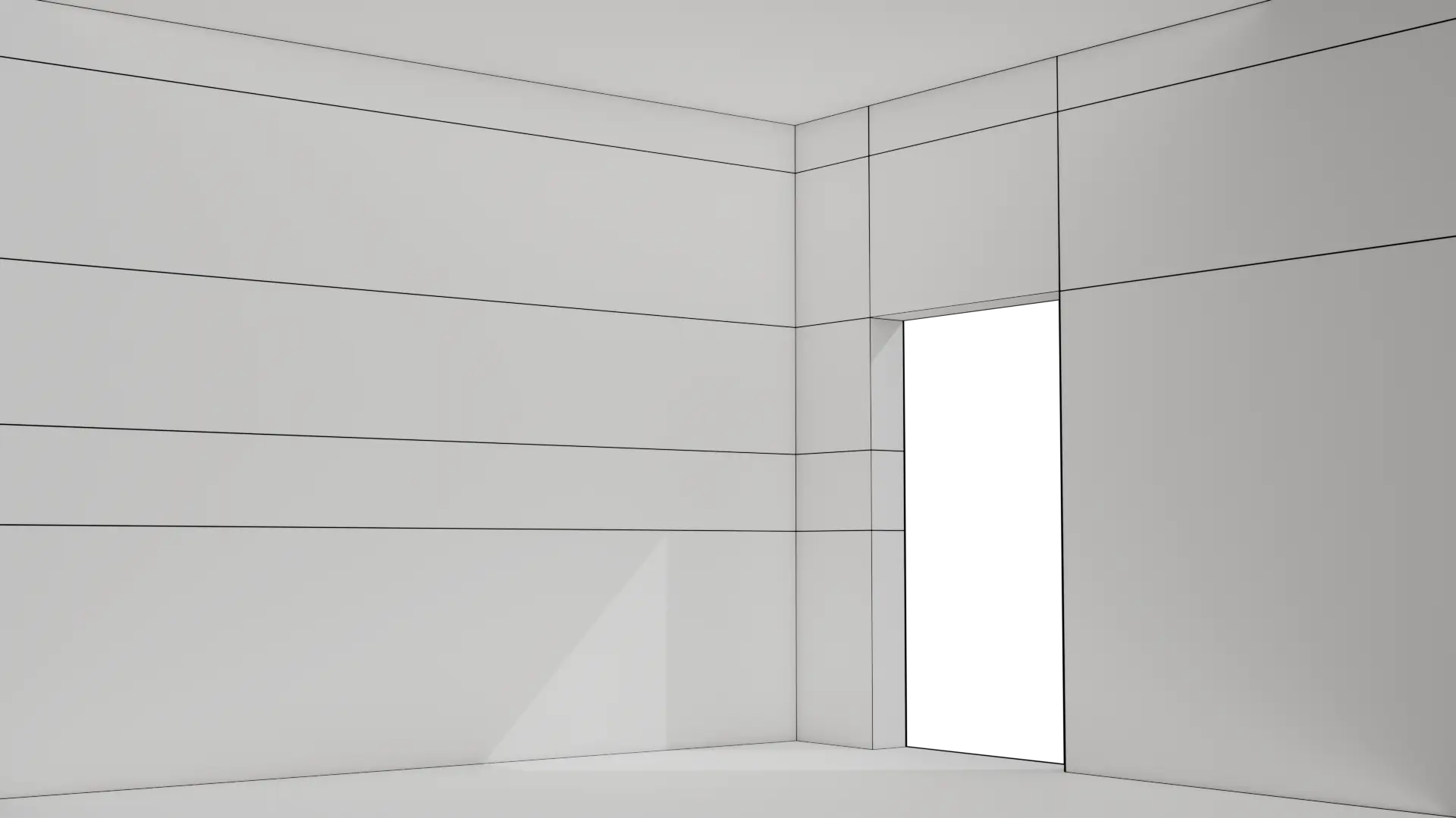 Empty Garage 3D model - BlackBladeDesign