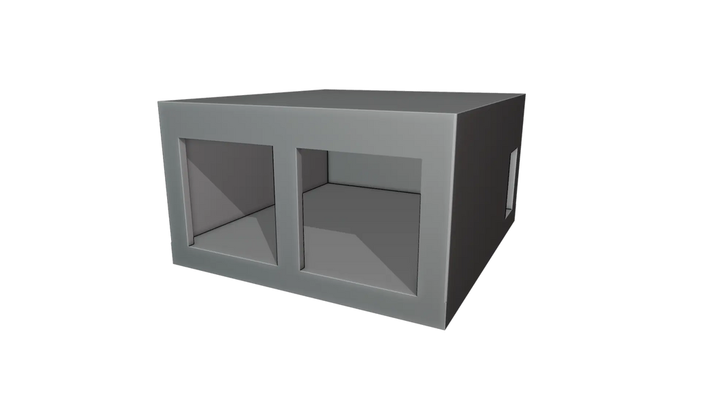 Empty Garage 3D model - BlackBladeDesign