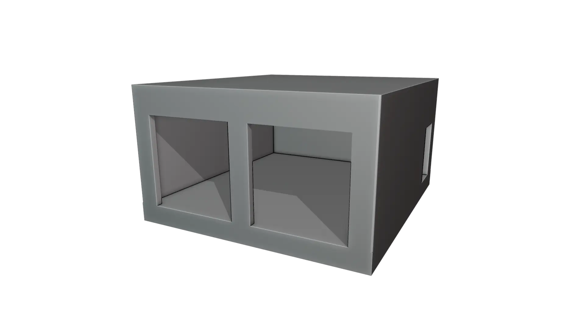 Empty Garage 3D model - BlackBladeDesign