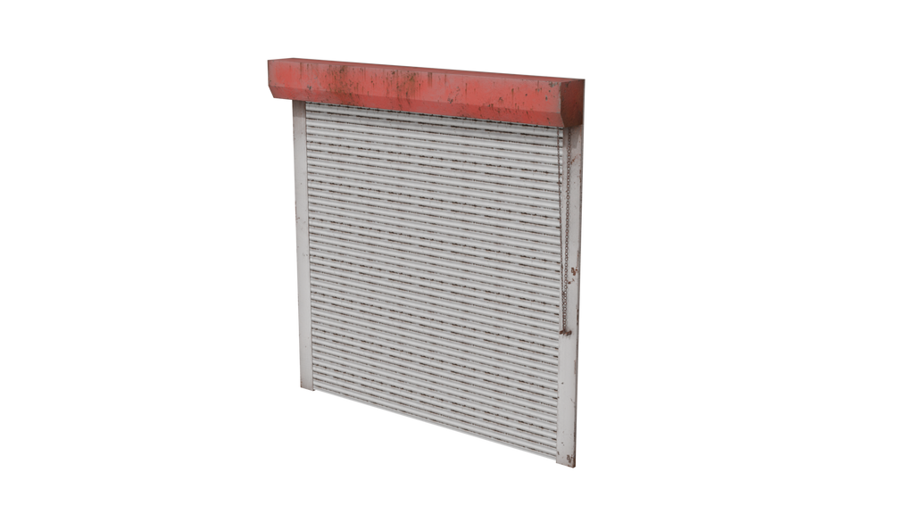 Game Ready Animated Roller Door 3D Model BlackBladeDesign