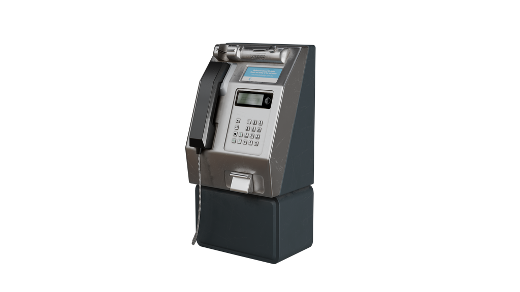 High-Quality Australian Telstra Payphone 3D Model - Game-Ready & VR-Ready BlackBladeDesign