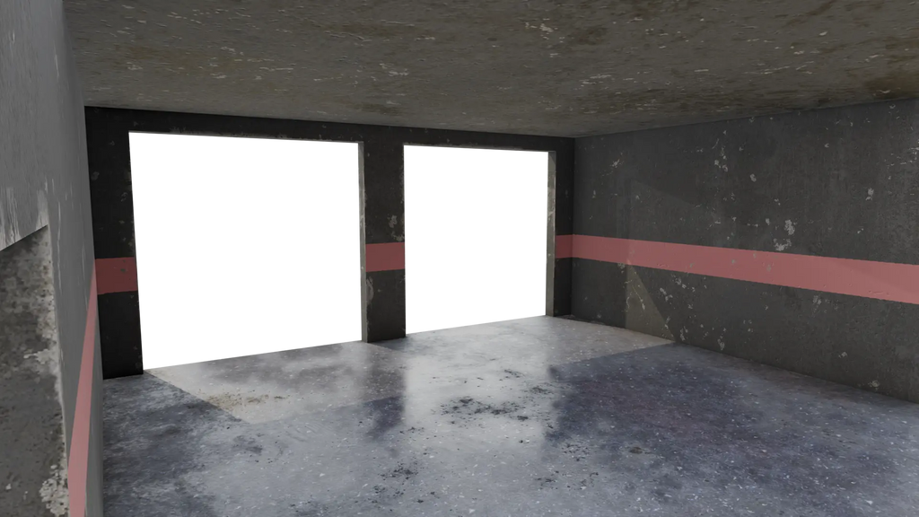 Empty Garage 3D model - BlackBladeDesign