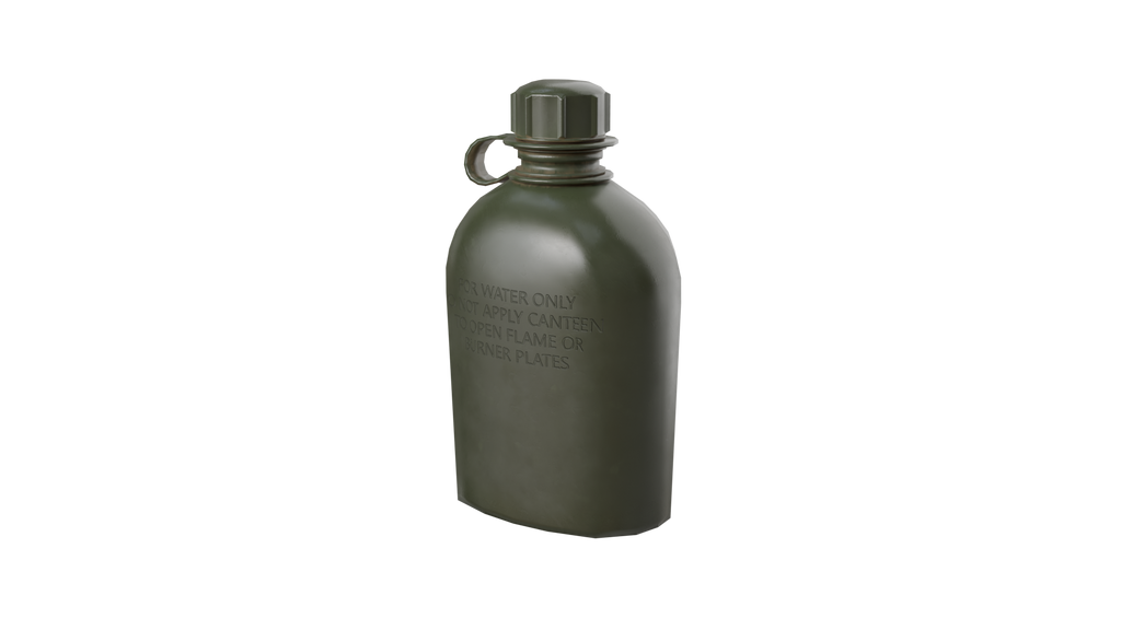 Military Canteen 3D Model – Game Ready PBR Asset BlackBladeDesign