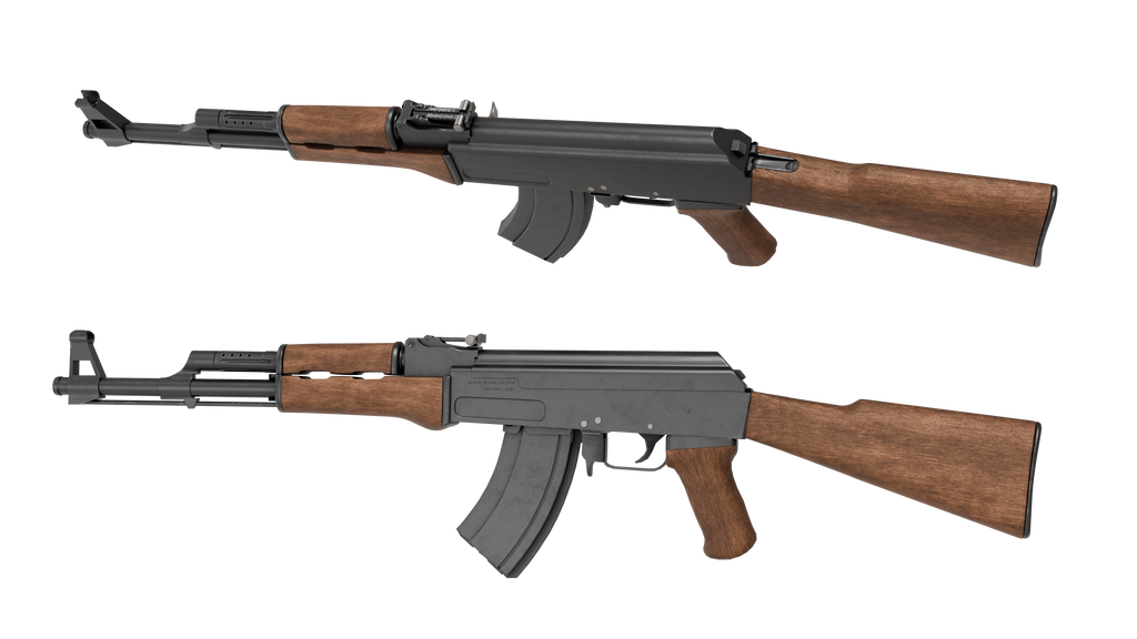 Game-Ready AK47 Type 3 3D model