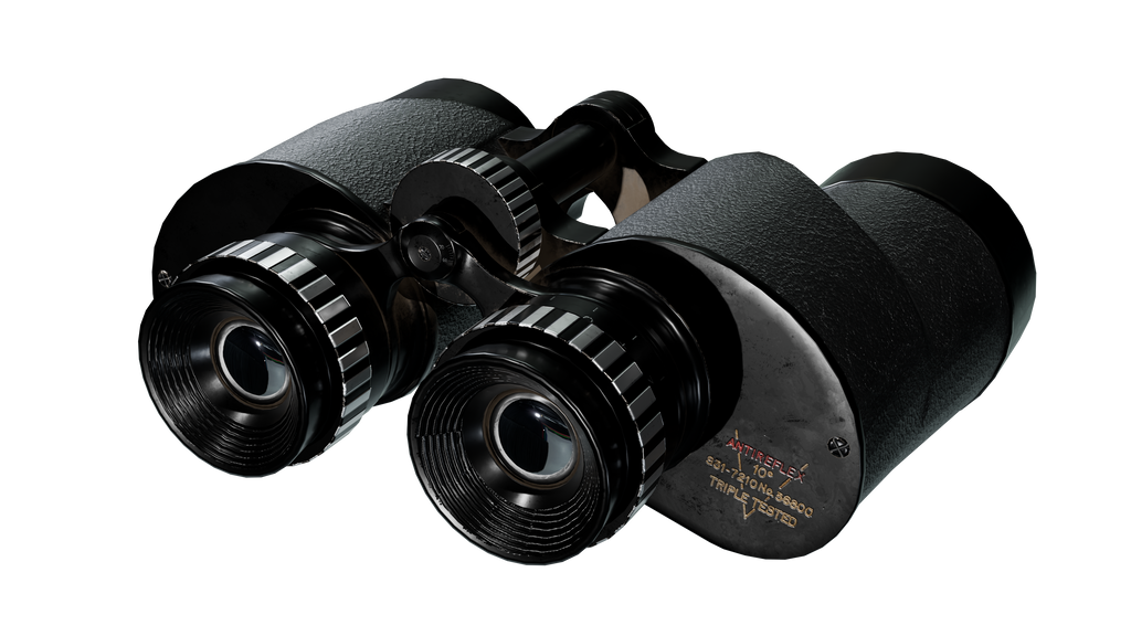 Vintage Military Binoculars 3D Model BlackBladeDesign