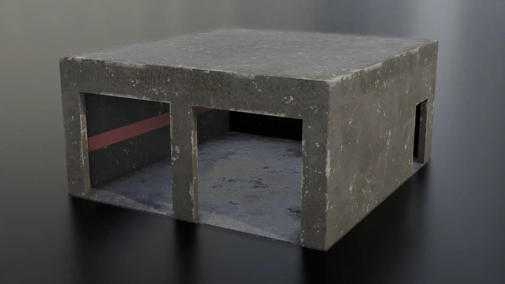 Empty Garage 3D model - BlackBladeDesign