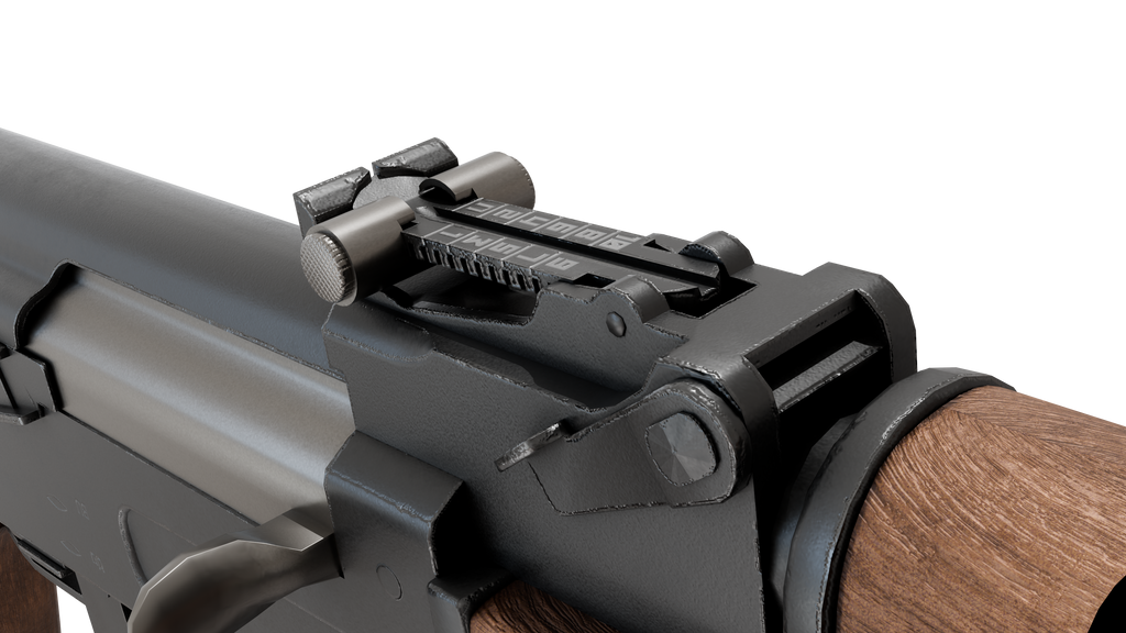 Game-Ready AK47 Type 3 3D model BlackBladeDesign