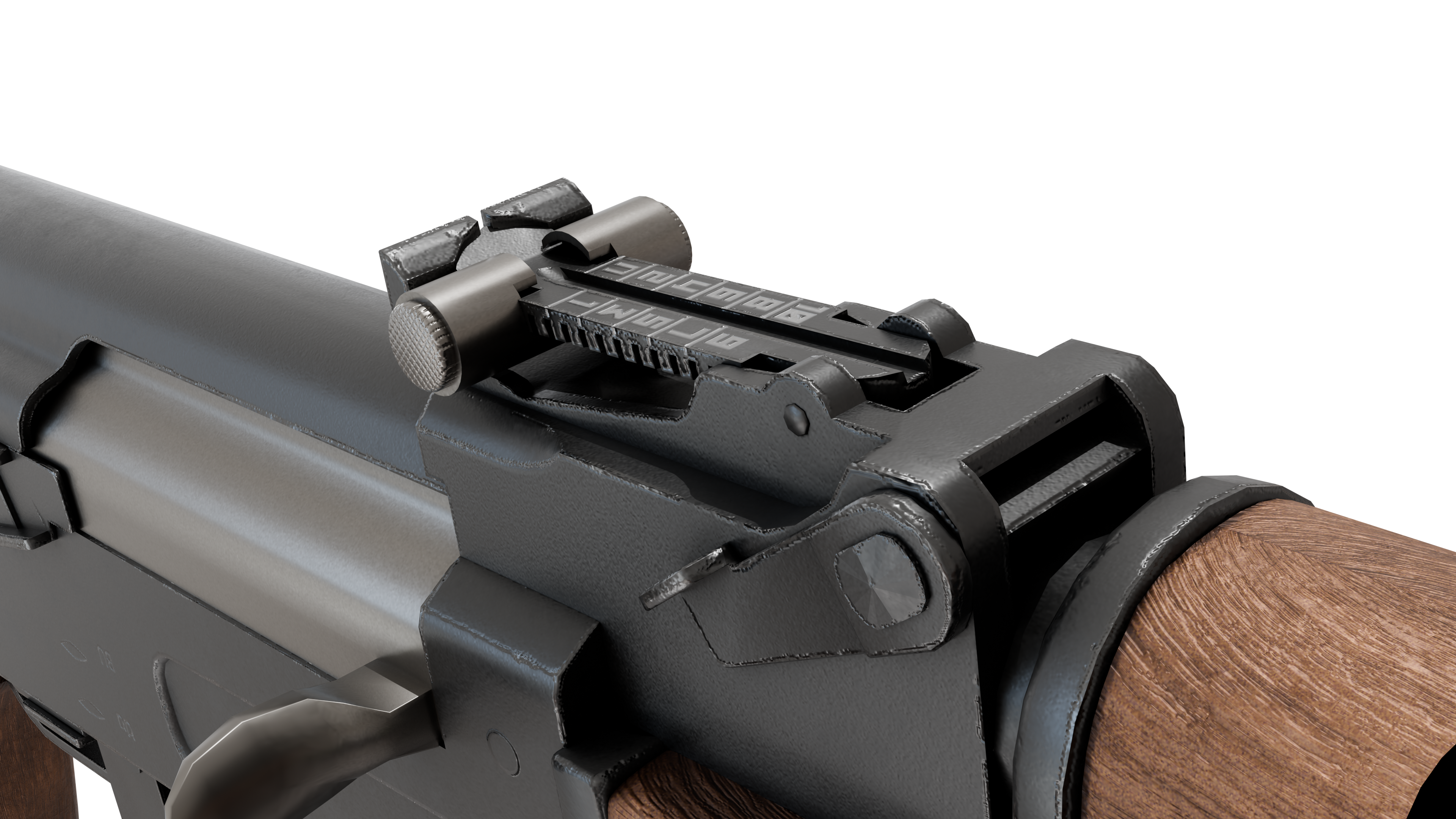 Game-Ready Russian Rifle 3D Model - AK47 TYPE III BlackBladeDesign