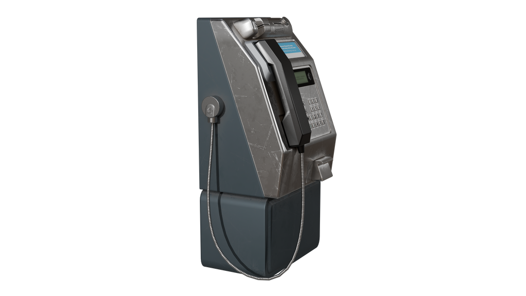 High-Quality Australian Telstra Payphone 3D Model - Game-Ready & VR-Ready BlackBladeDesign