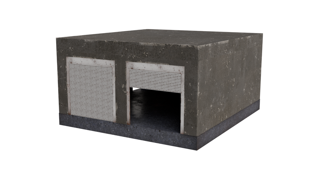 Game Ready Animated Roller Door 3D Model BlackBladeDesign