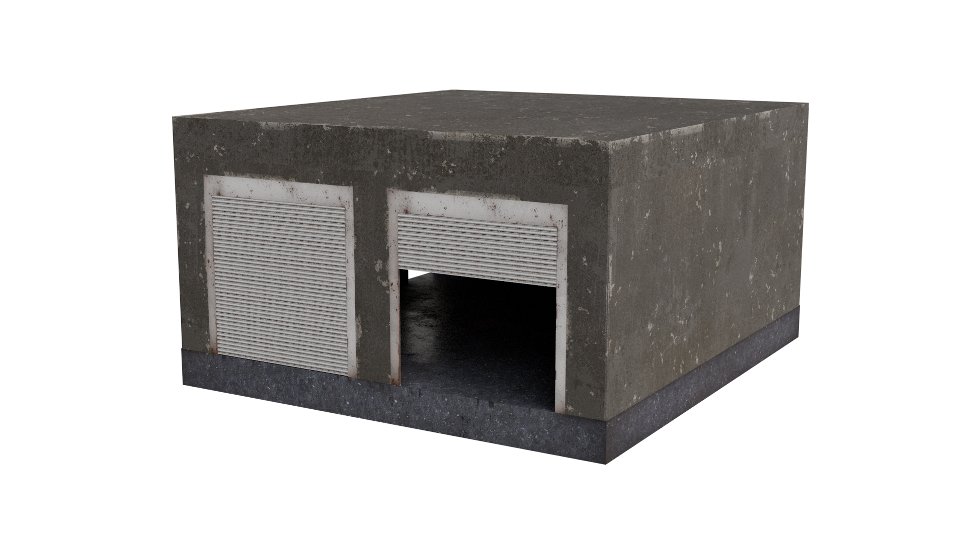 Game Ready Animated Roller Door 3D Model BlackBladeDesign