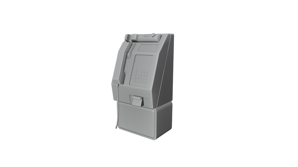 High-Quality Australian Telstra Payphone 3D Model - Game-Ready & VR-Ready BlackBladeDesign