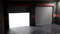 Game Ready Animated Roller Door 3D Model BlackBladeDesign