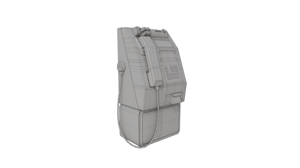 High-Quality Australian Telstra Payphone 3D Model - Game-Ready & VR-Ready BlackBladeDesign