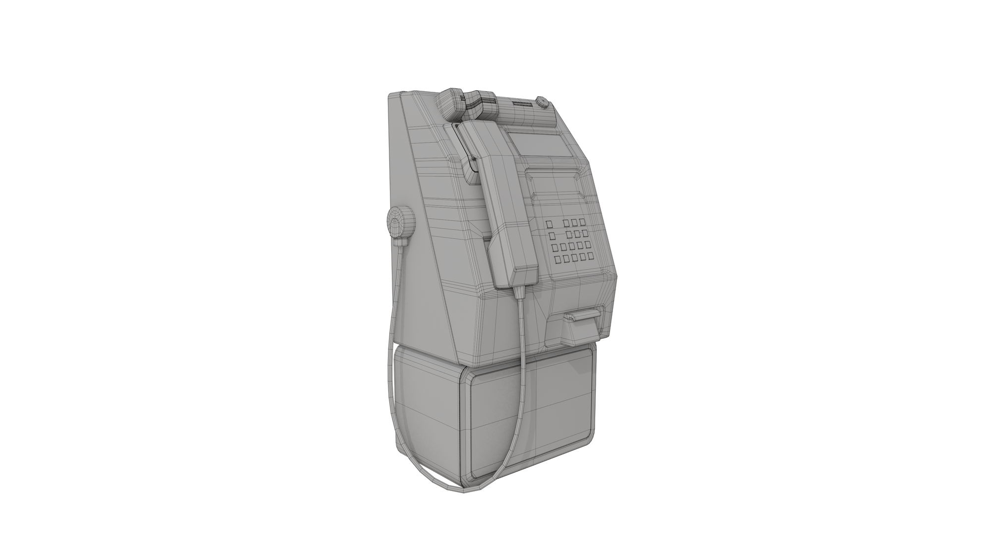 High-Quality Australian Telstra Payphone 3D Model - Game-Ready & VR-Ready BlackBladeDesign