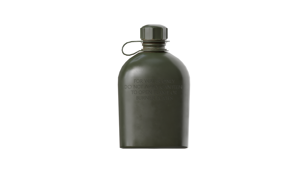 Military Canteen 3D Model – Game Ready PBR Asset BlackBladeDesign