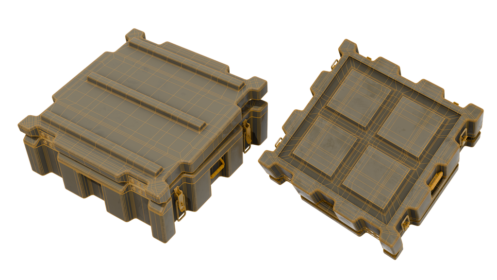 Military Storage Space Case 3D Model BlackBladeDesign