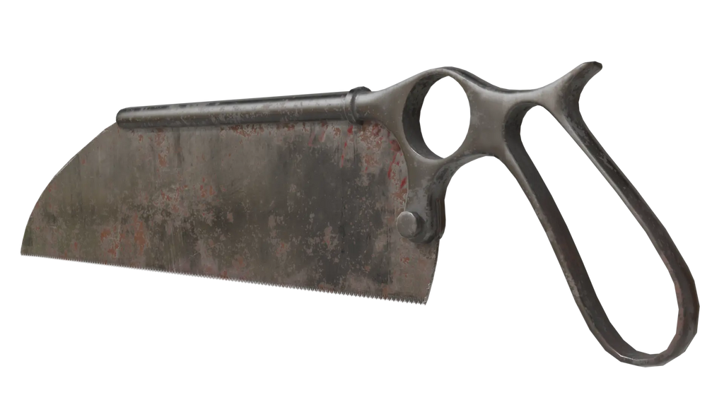 Bloody Bone Saw 3D Model - BlackBladeDesign