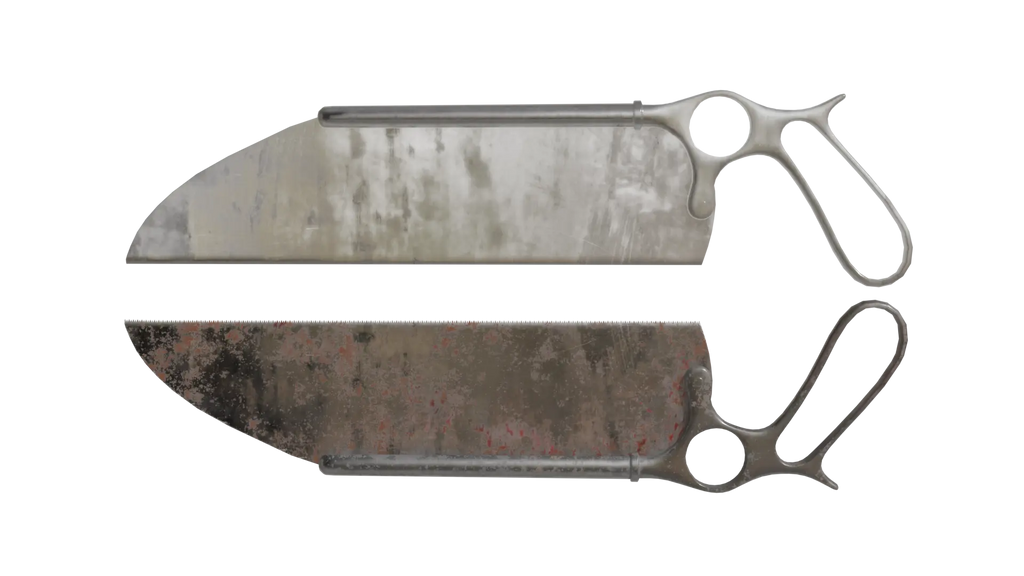 Bloody Bone Saw 3D Model - BlackBladeDesign