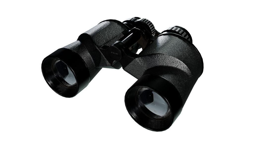 Vintage Game-Ready Japanese Binoculars 3D Model BlackBladeDesign