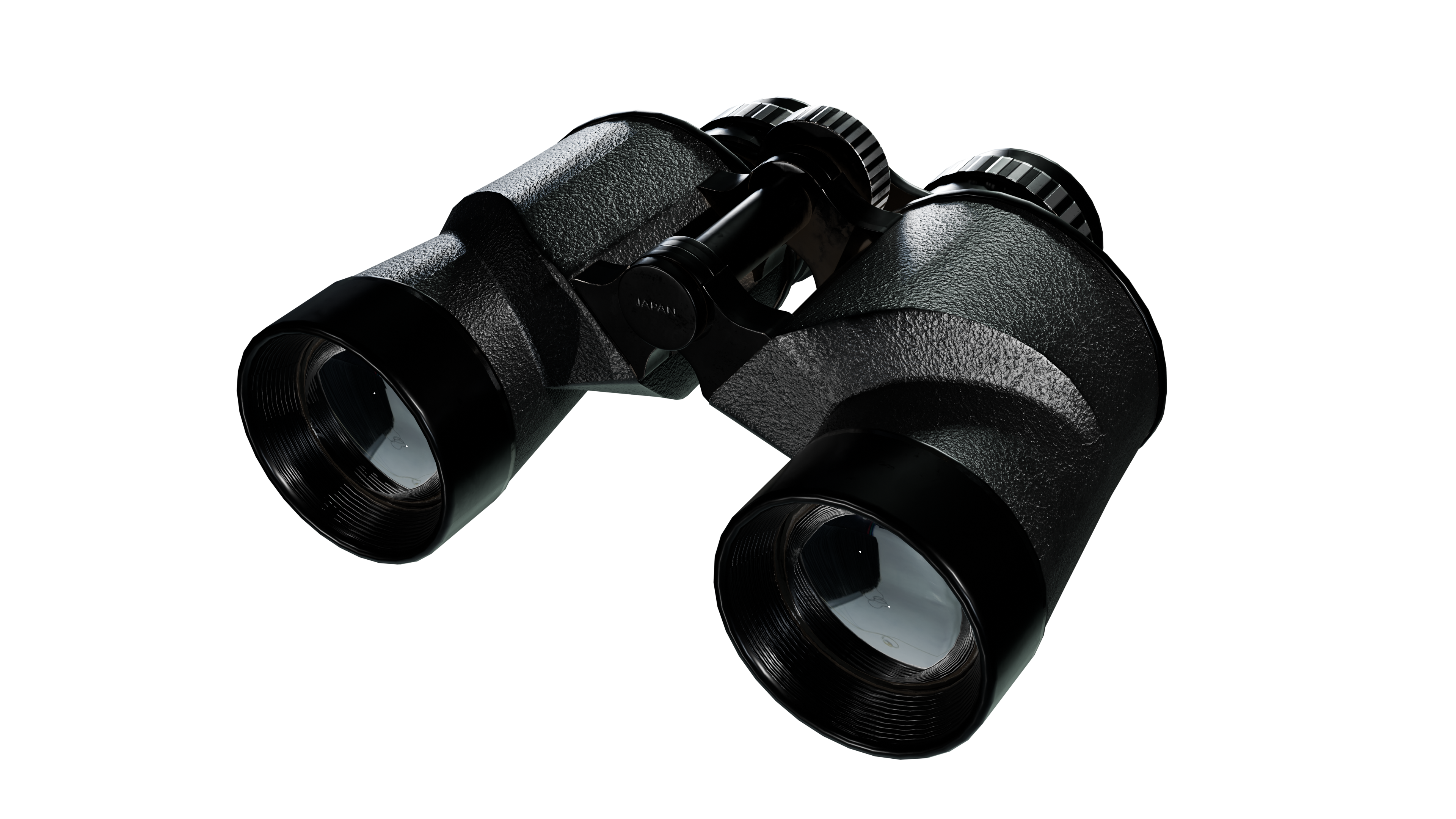 Vintage Game-Ready Japanese Binoculars 3D Model BlackBladeDesign