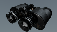 Vintage Game-Ready Japanese Binoculars 3D Model BlackBladeDesign