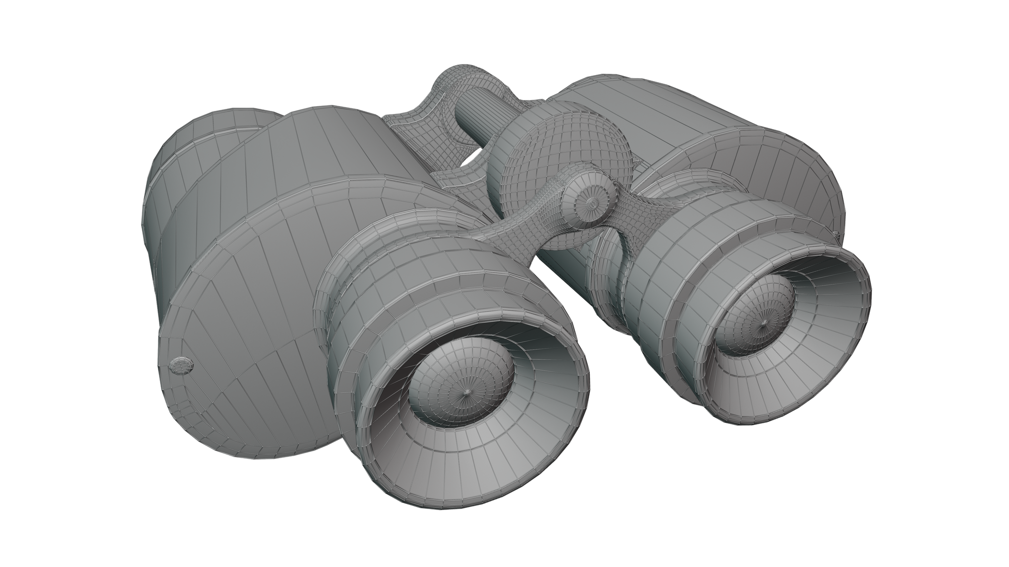 Vintage Game-Ready Japanese Binoculars 3D Model BlackBladeDesign