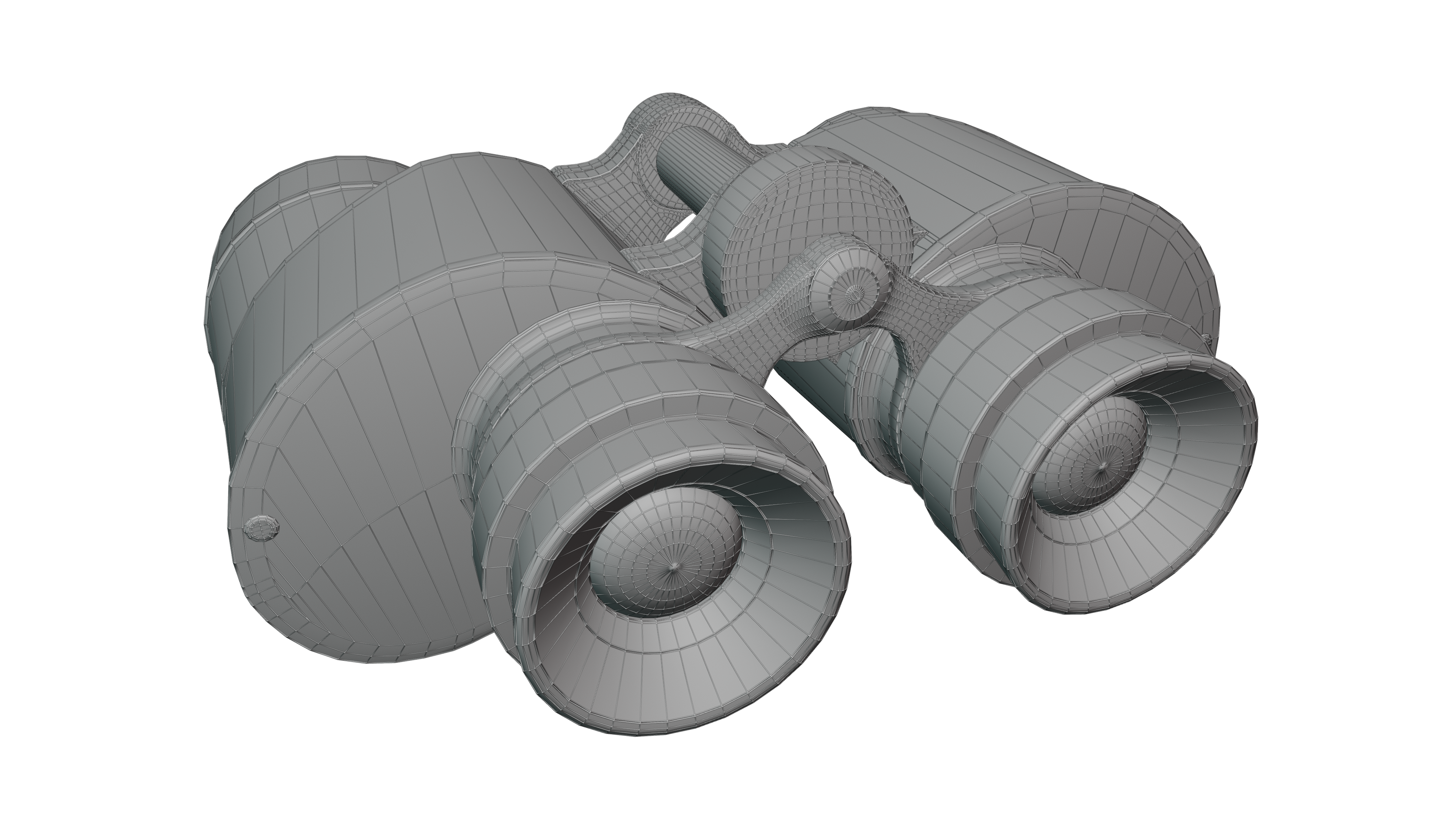 Vintage Game-Ready Japanese Binoculars 3D Model BlackBladeDesign