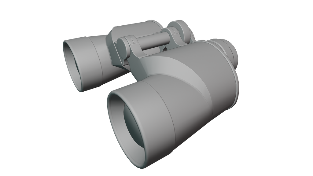 Vintage Game-Ready Japanese Binoculars 3D Model BlackBladeDesign