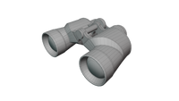 Vintage Game-Ready Japanese Binoculars 3D Model BlackBladeDesign