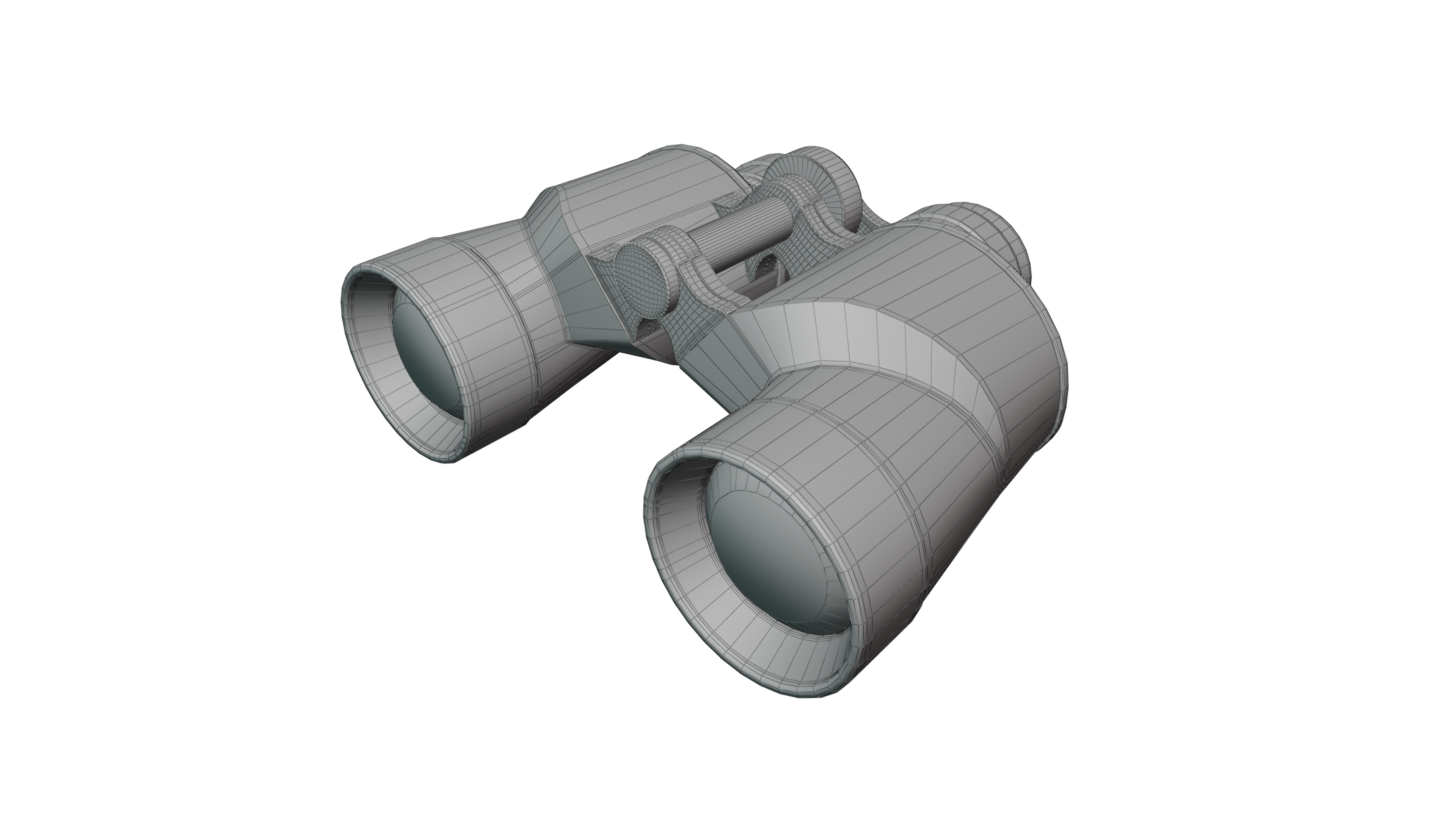 Vintage Game-Ready Japanese Binoculars 3D Model BlackBladeDesign