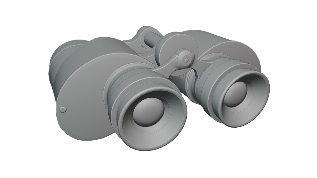 Vintage Game-Ready Japanese Binoculars 3D Model BlackBladeDesign