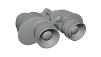 Vintage Game-Ready Japanese Binoculars 3D Model BlackBladeDesign